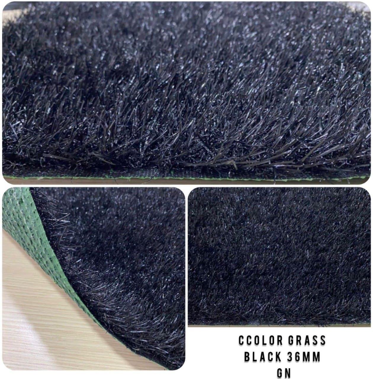 Black 36mm Artificial Grass