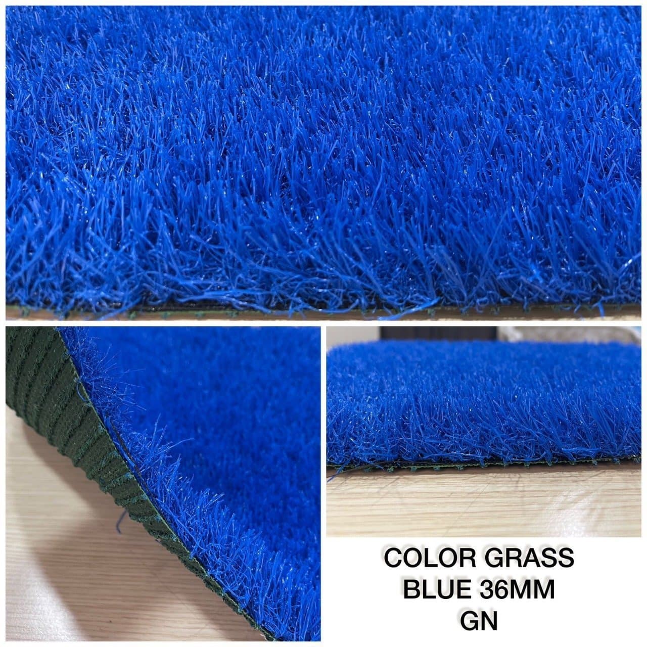 Blue 36mm Artificial Grass